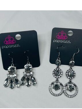 Earrings Bundle 2 Pairs of Rhinestone Paparazzi Earrings NWT